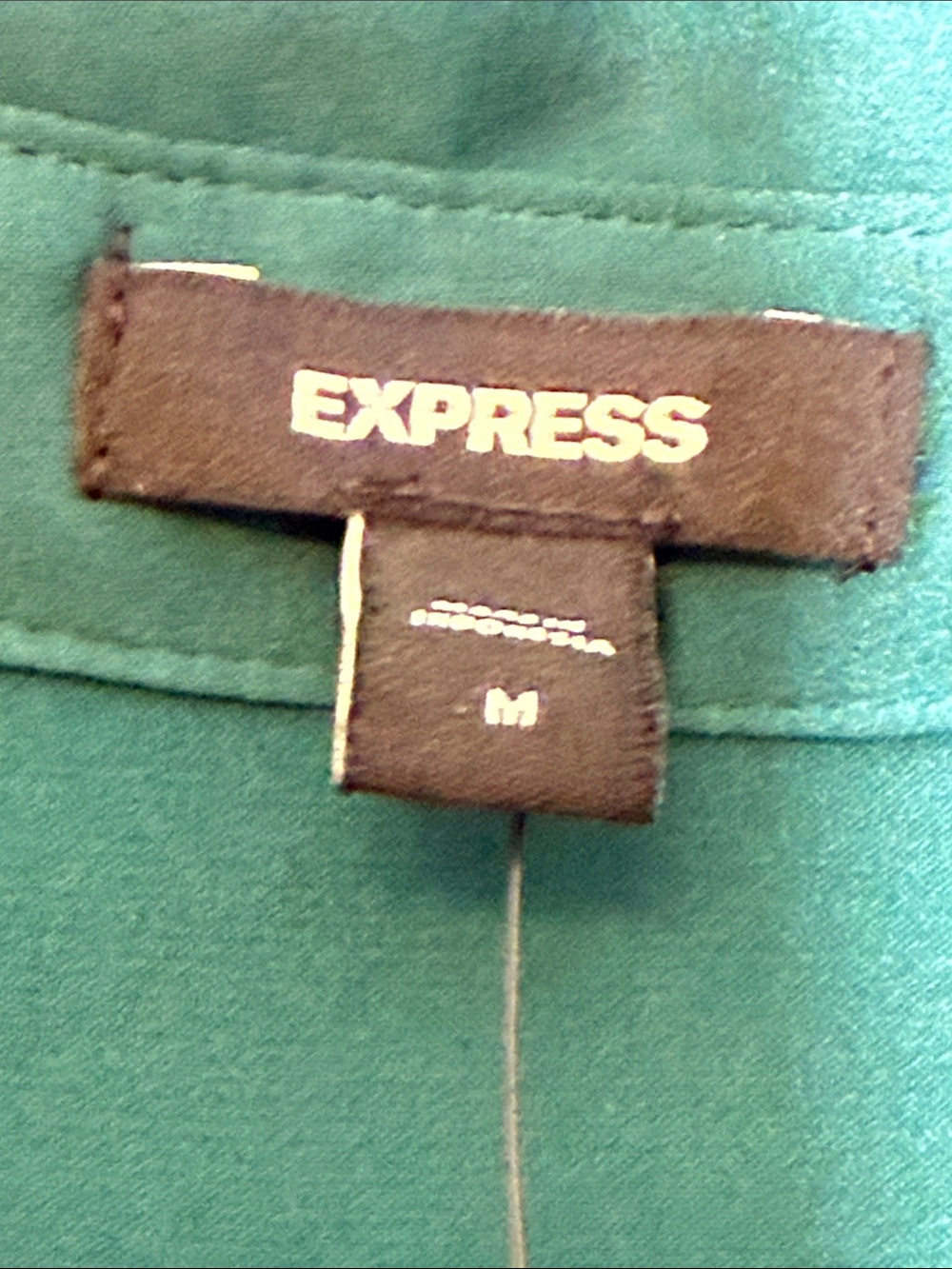 Express Forest Green Long Sleeve Jumpsuit - Picture 3 of 10